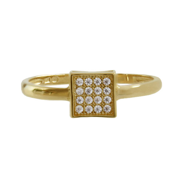 Z70-323 Zlatý prsten se zirkony