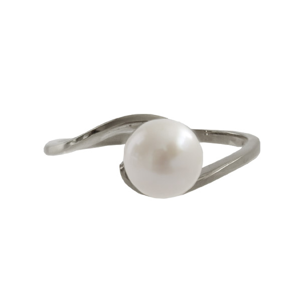 Z70-348 Tenký zlatý prsten s perlou