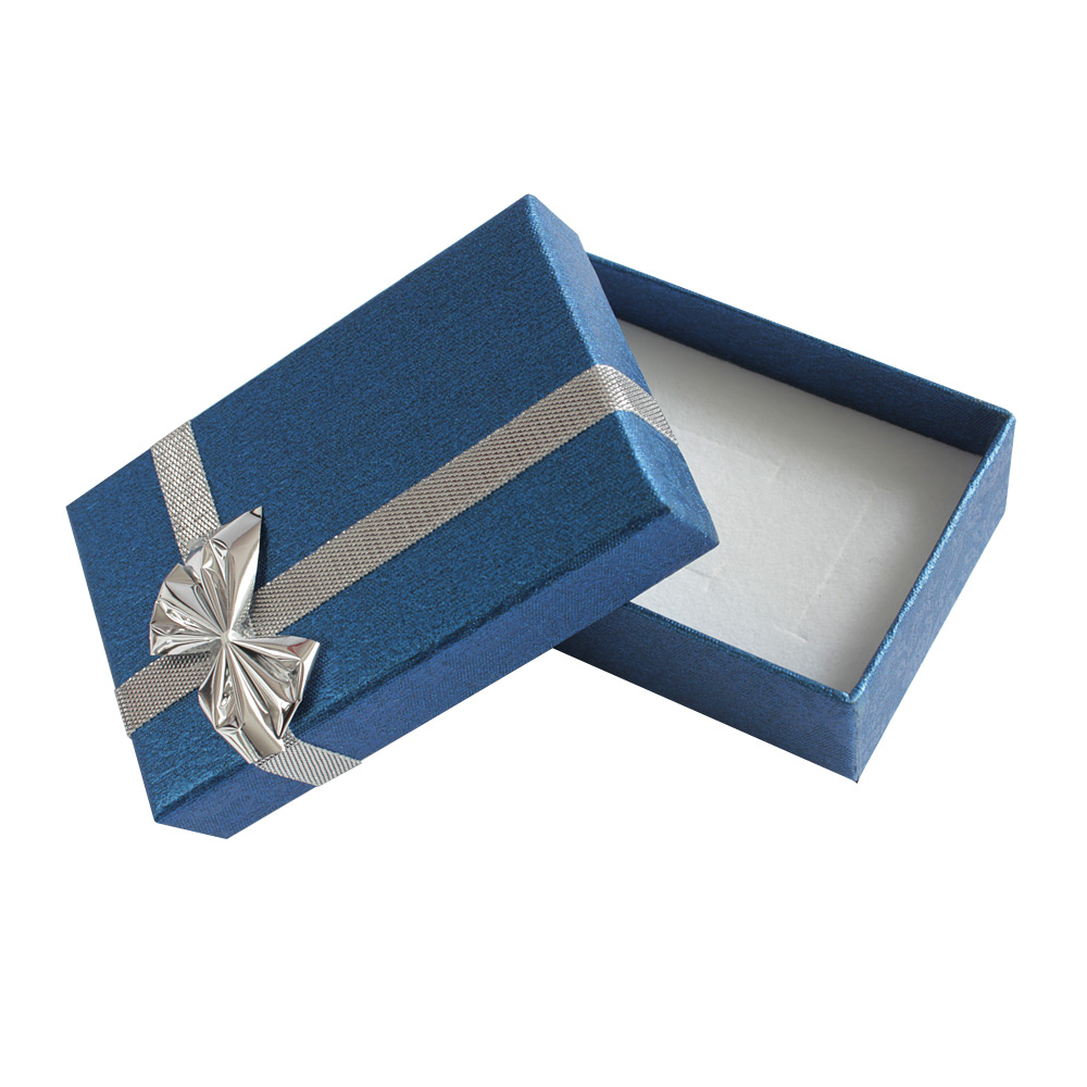 Modrá papírová krabička