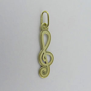 Z50-231 Zlatý přívěsek houslový klíč