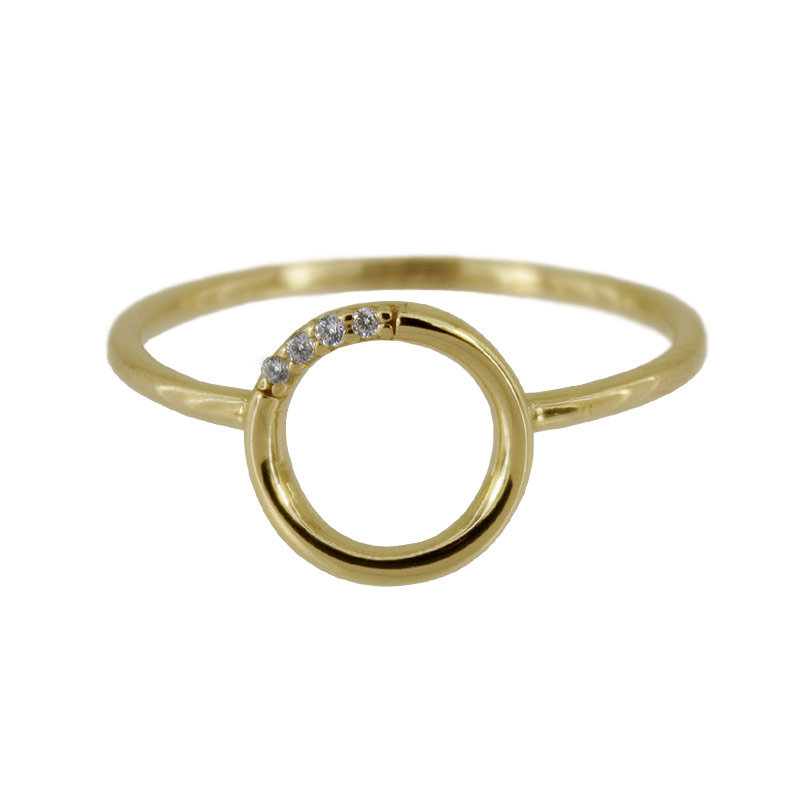 Z70-391 Zlatý prsten se zirkony